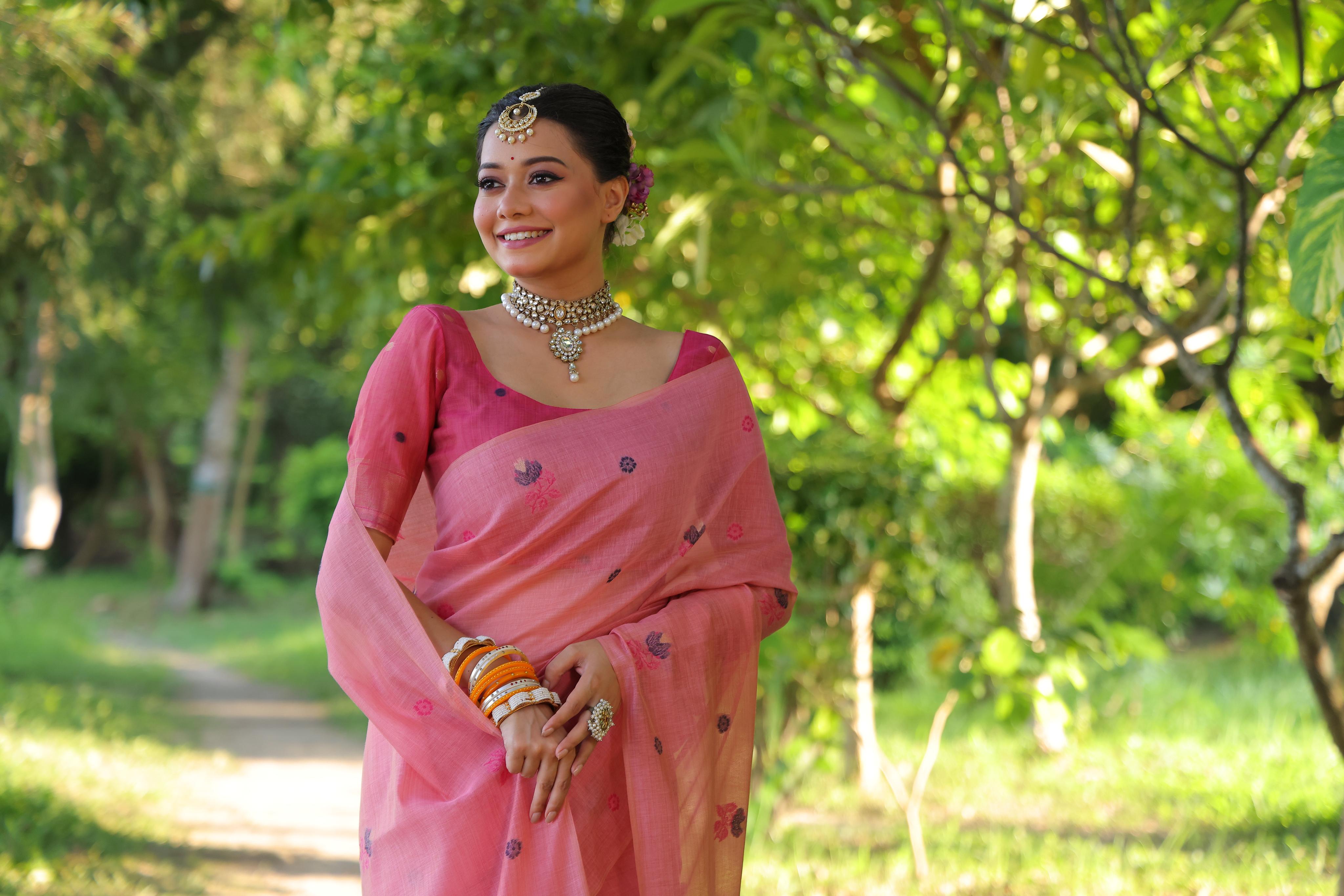 Ruby- Charming Rose Garden Saree