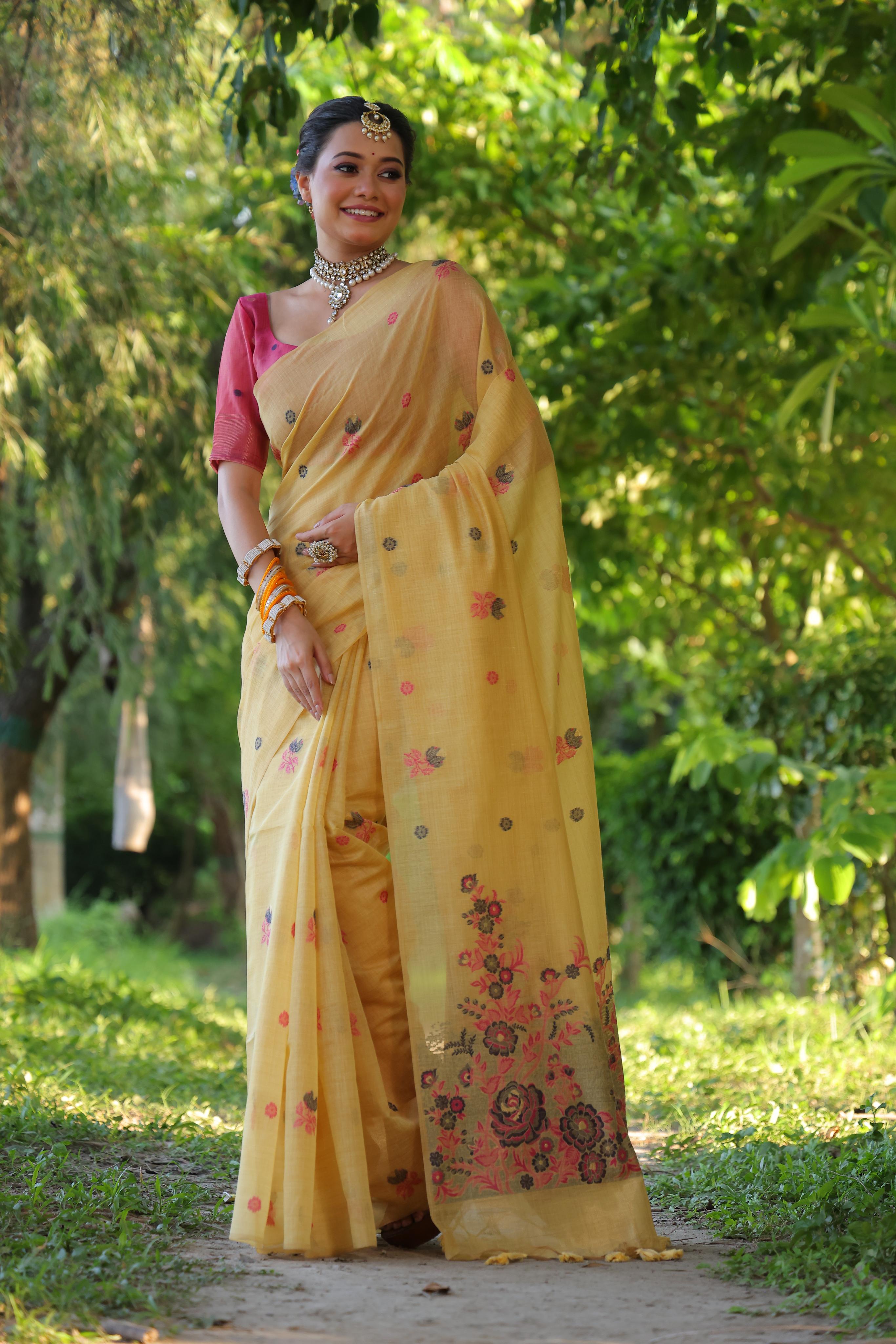 Ruby- Charming Rose Garden Saree