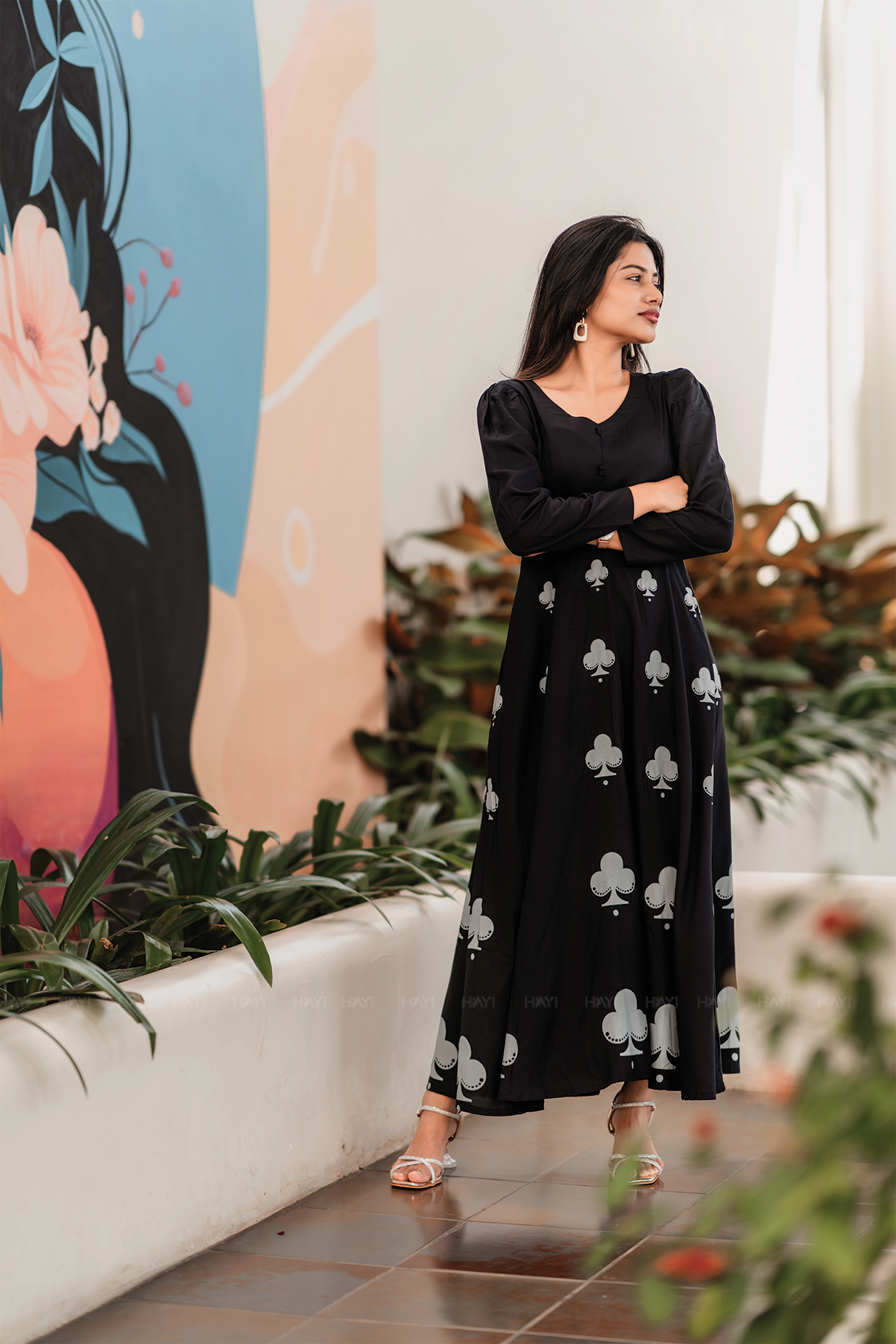 Taj- Elegant Full Sleeve Ethnic Fusion Dress