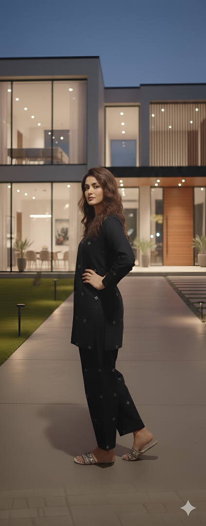 Kriti- A must-have kurta set print work and soft fabric