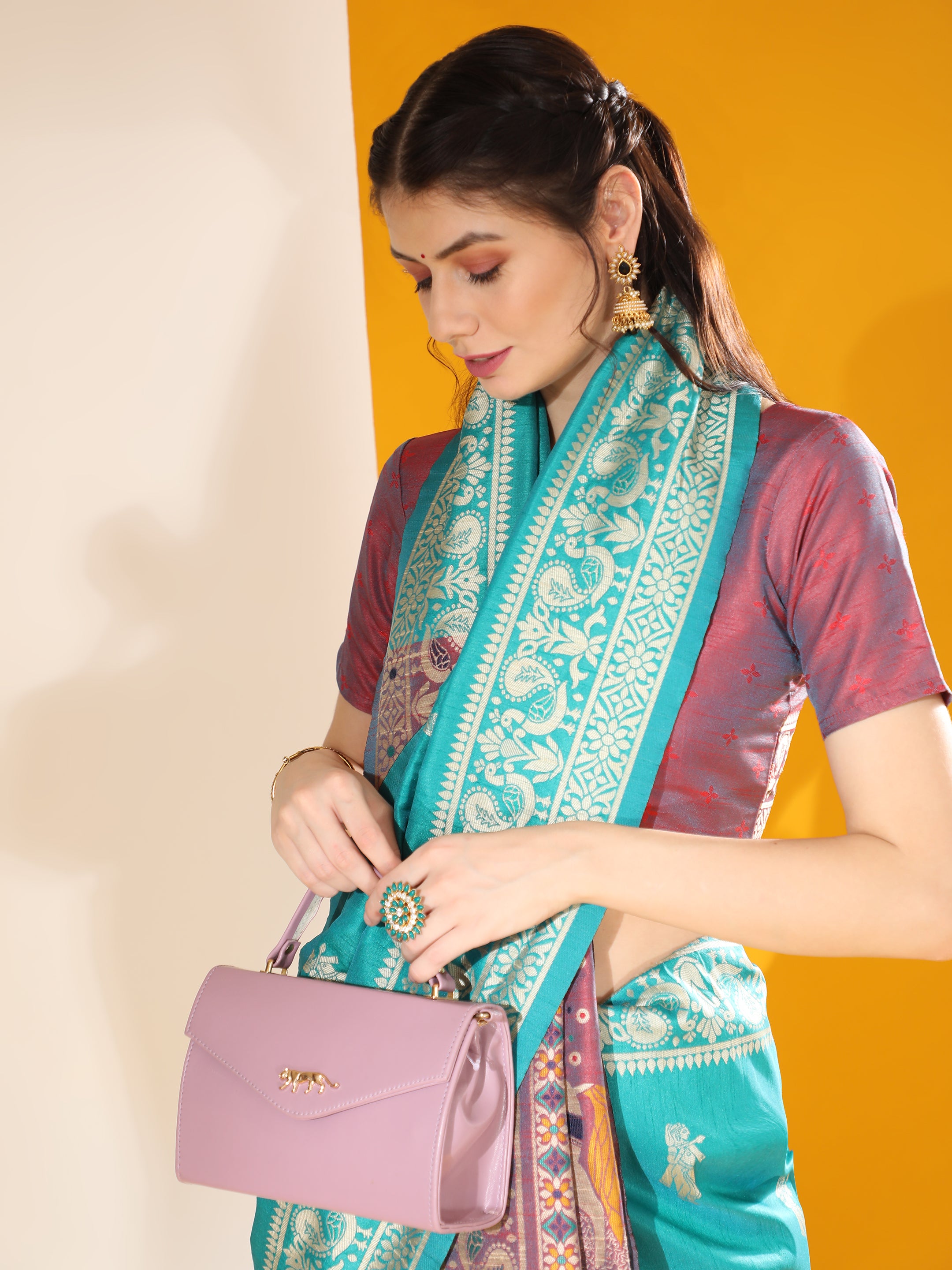 Tribal- Ethnic Motifs Woven Design Saree