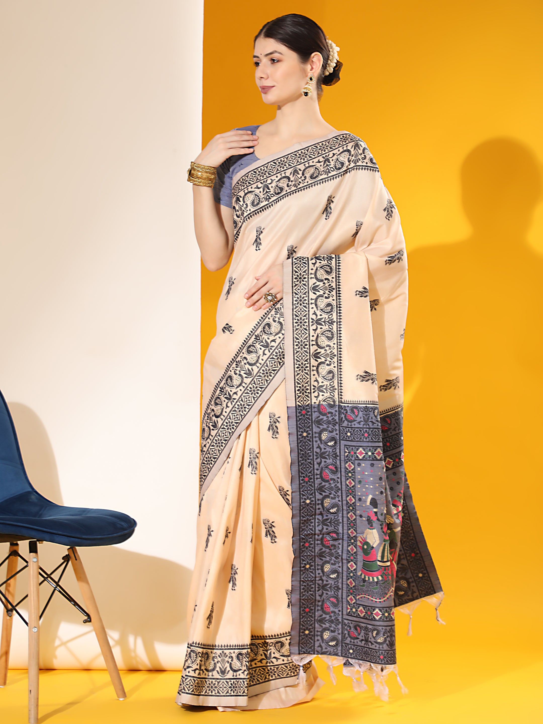 Tribal- Ethnic Motifs Woven Design Saree