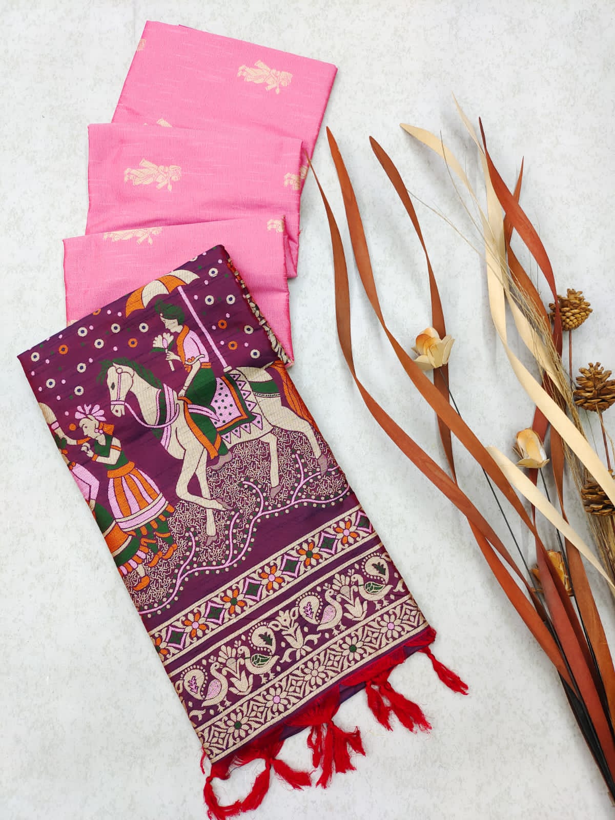 Tribal- Ethnic Motifs Woven Design Saree