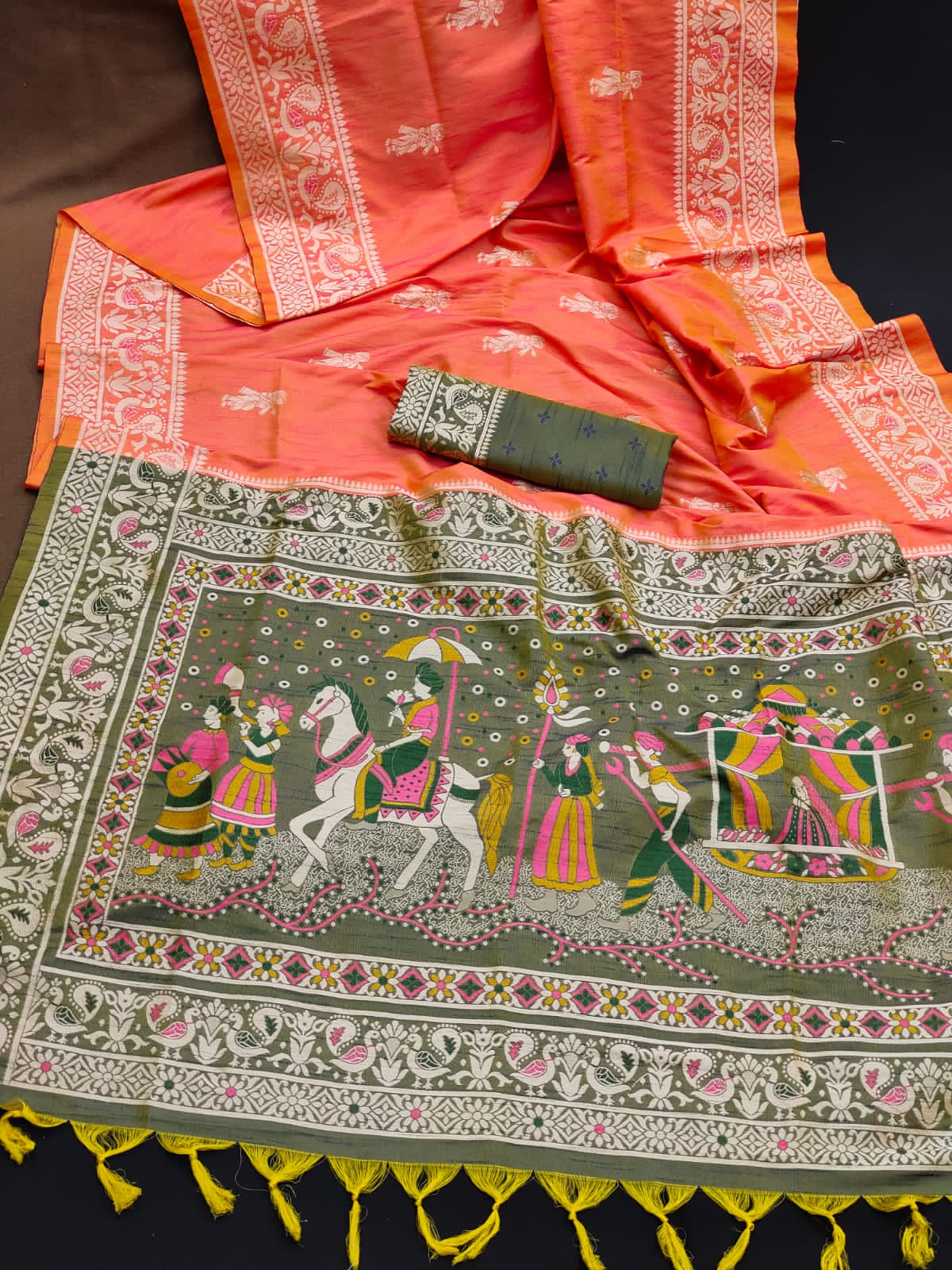 Tribal- Ethnic Motifs Woven Design Saree
