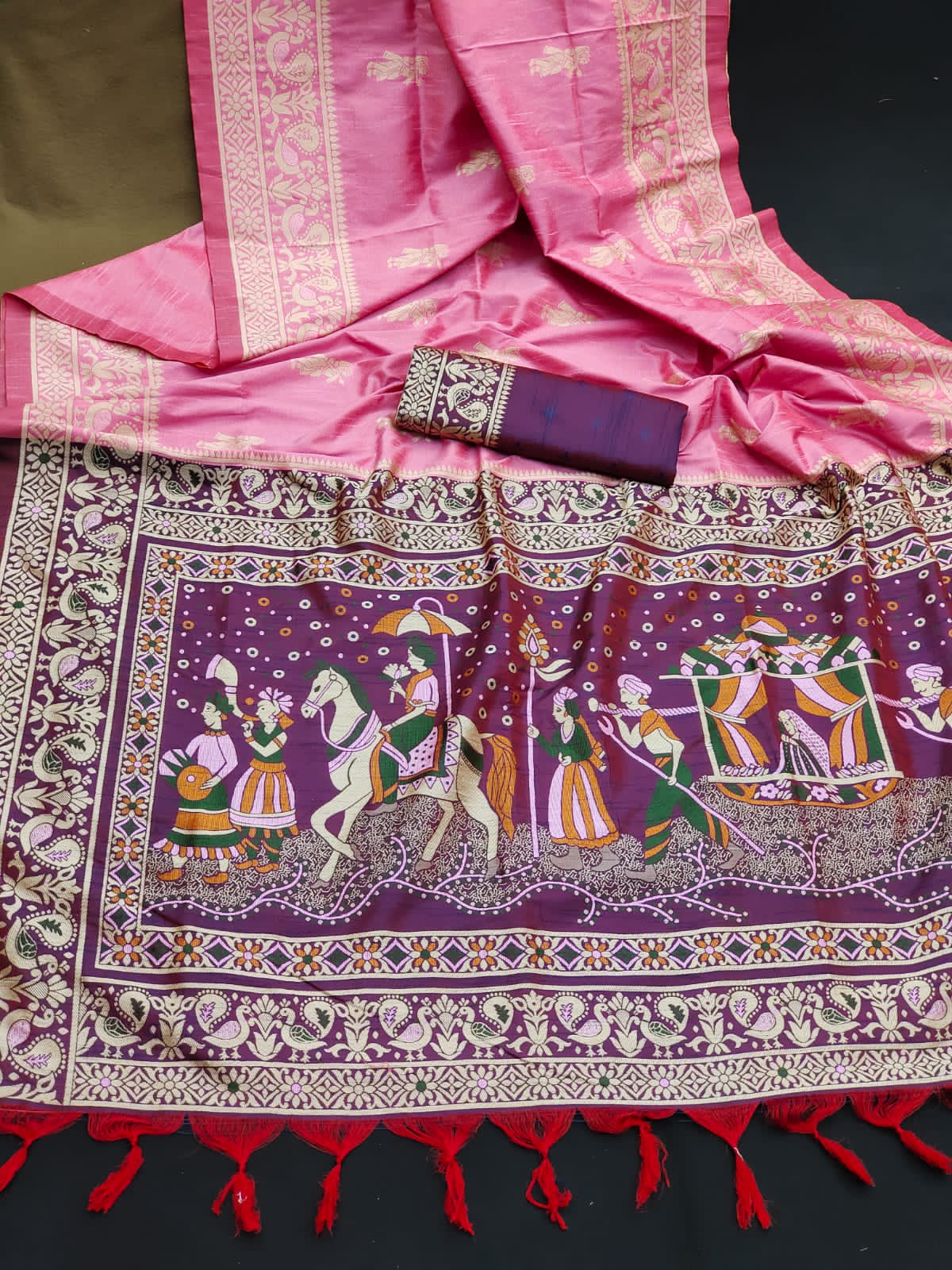 Tribal- Ethnic Motifs Woven Design Saree