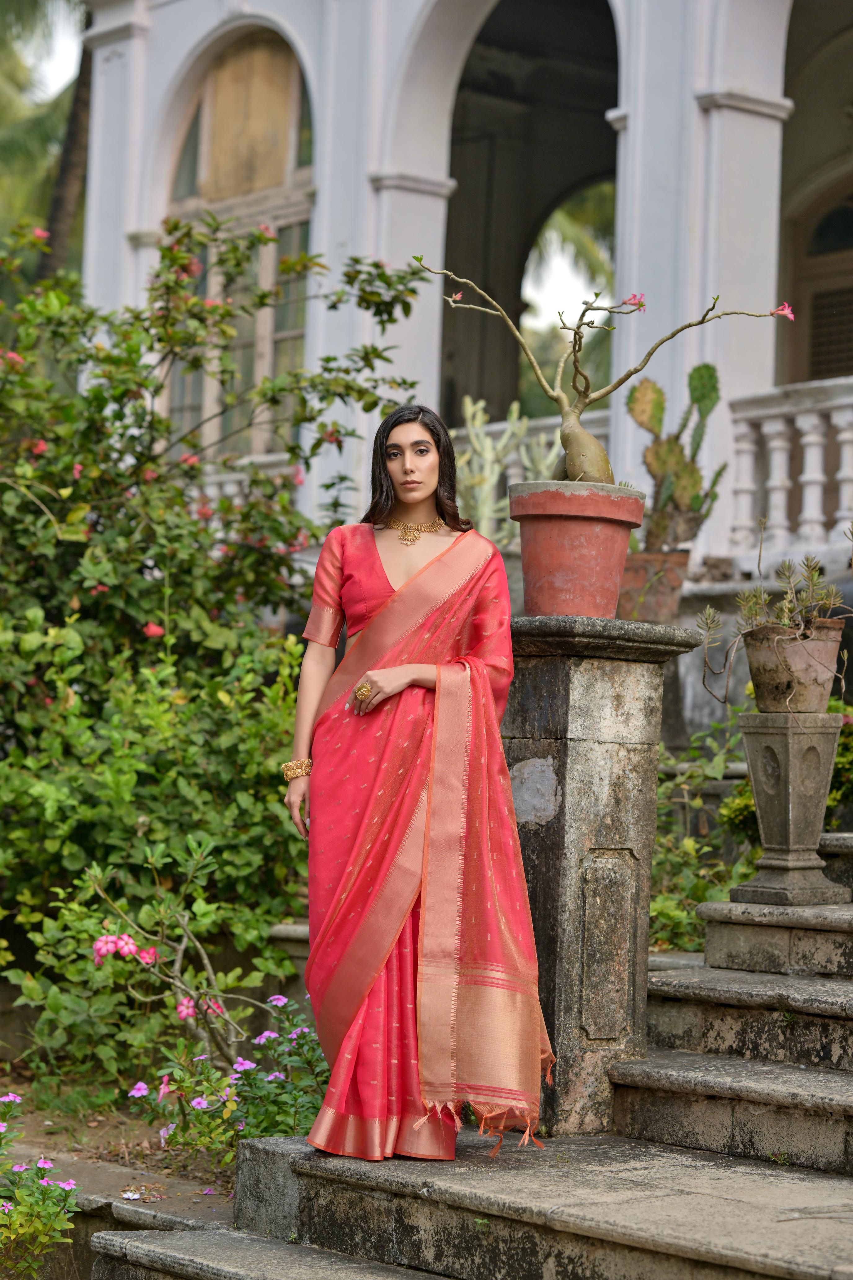 Kenvi- Cyan Soft Kalyani Silk Saree