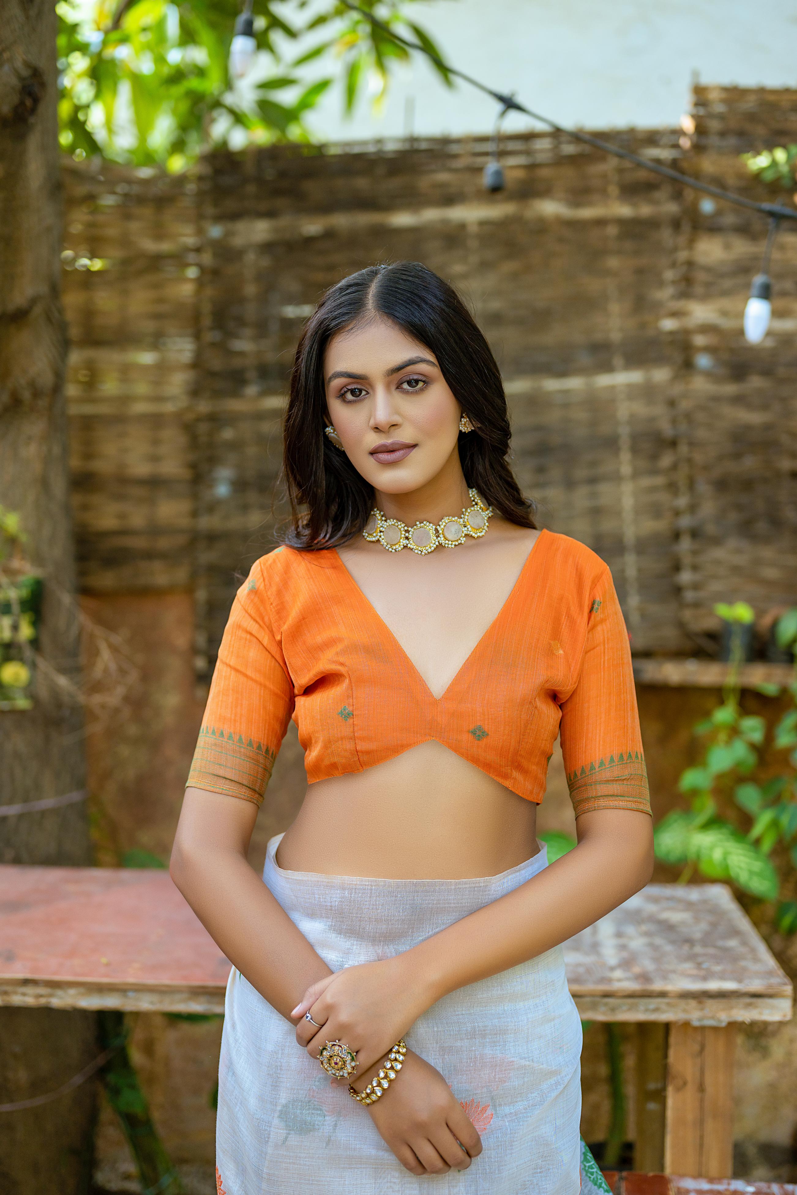 Griva- Graceful Muga Saree with Tassels