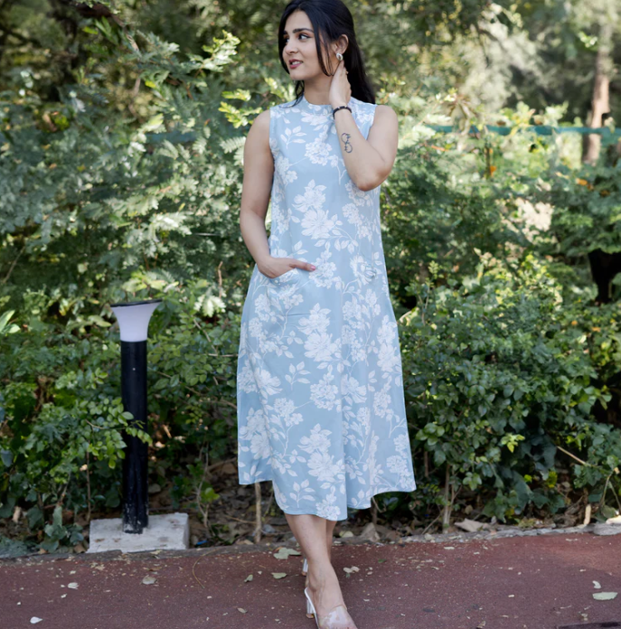 Kiva- A must-have kurta set print work and soft fabric