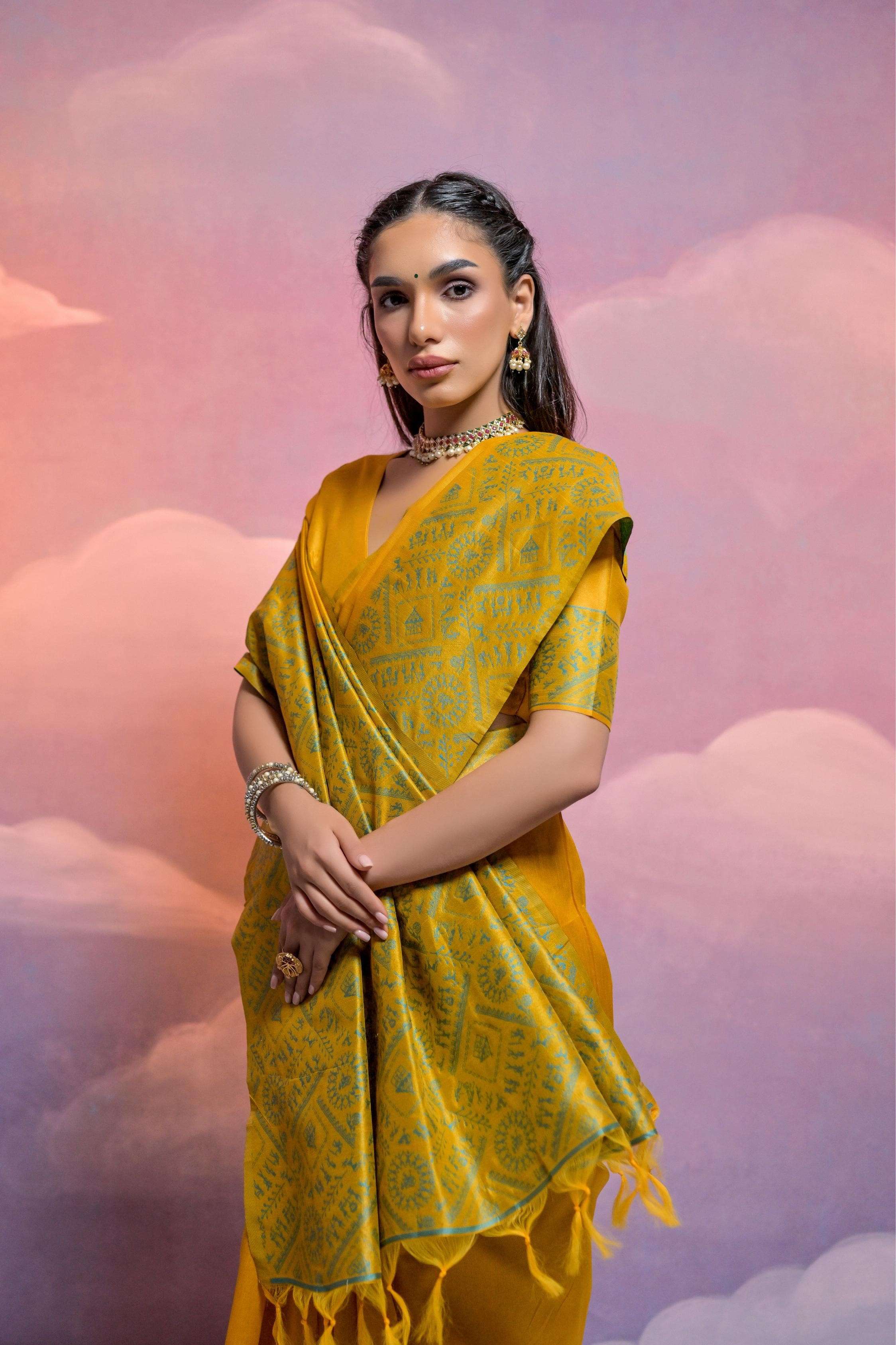 Priya- WE ARE COME AGAIN WITH NEW DEMANDING KALAMKARI WEAVING SAREE JUST FOR YOU