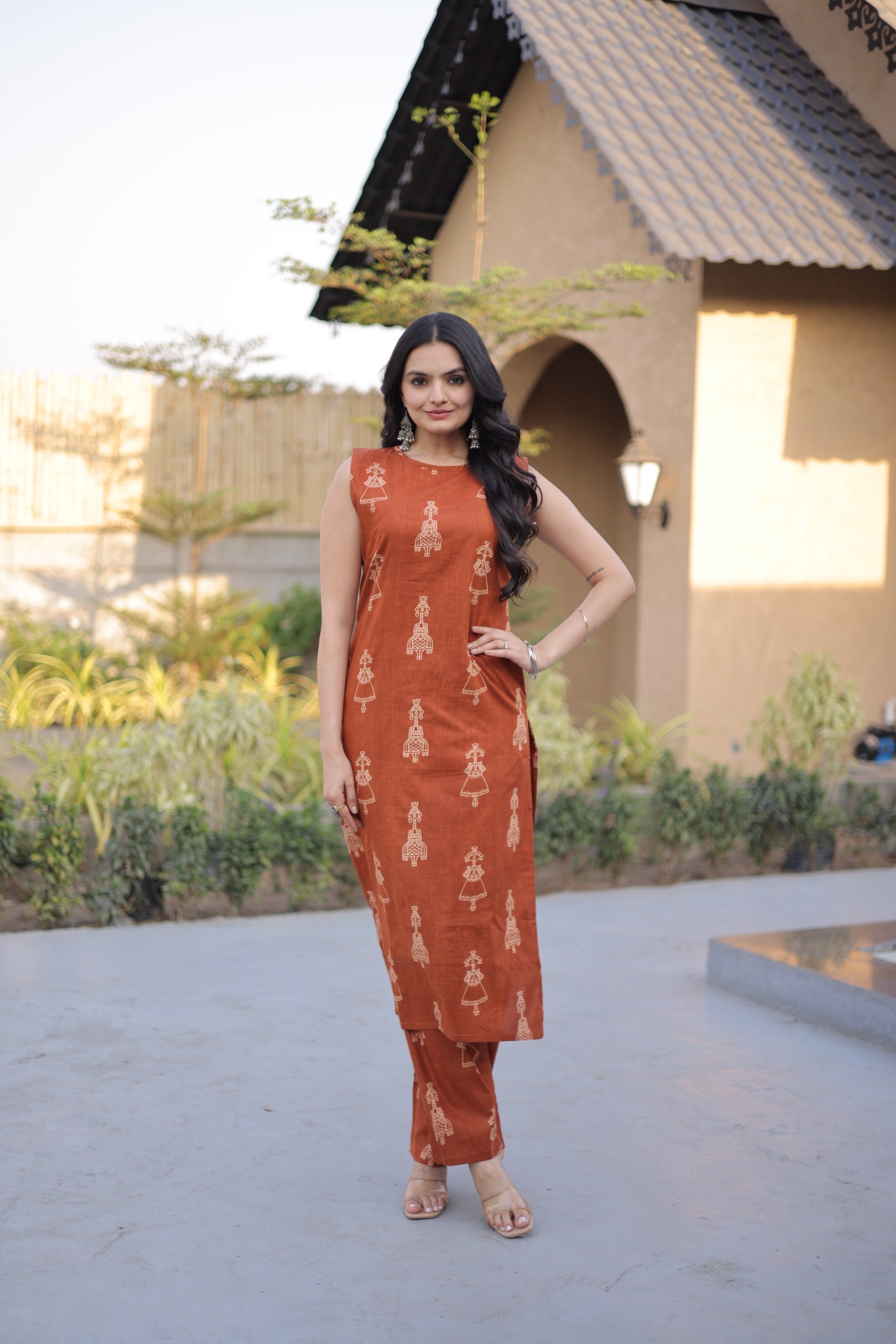Modern Ethnic Wear Kurta set Set for Girls