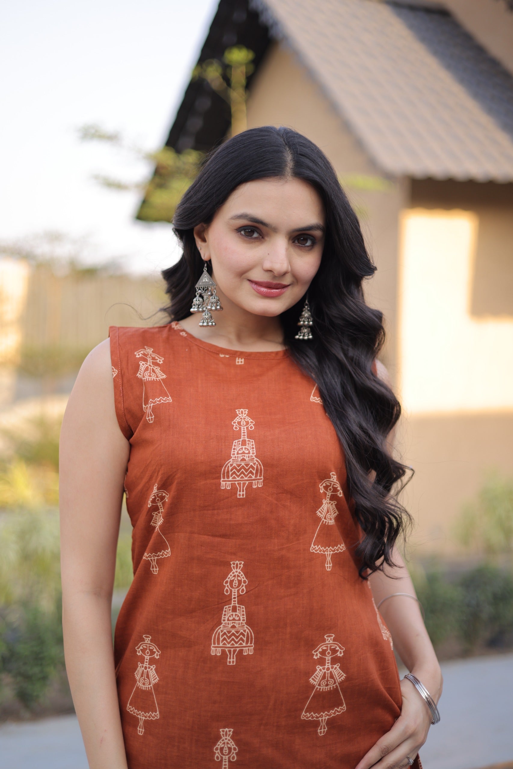 Modern Ethnic Wear Kurta set Set for Girls