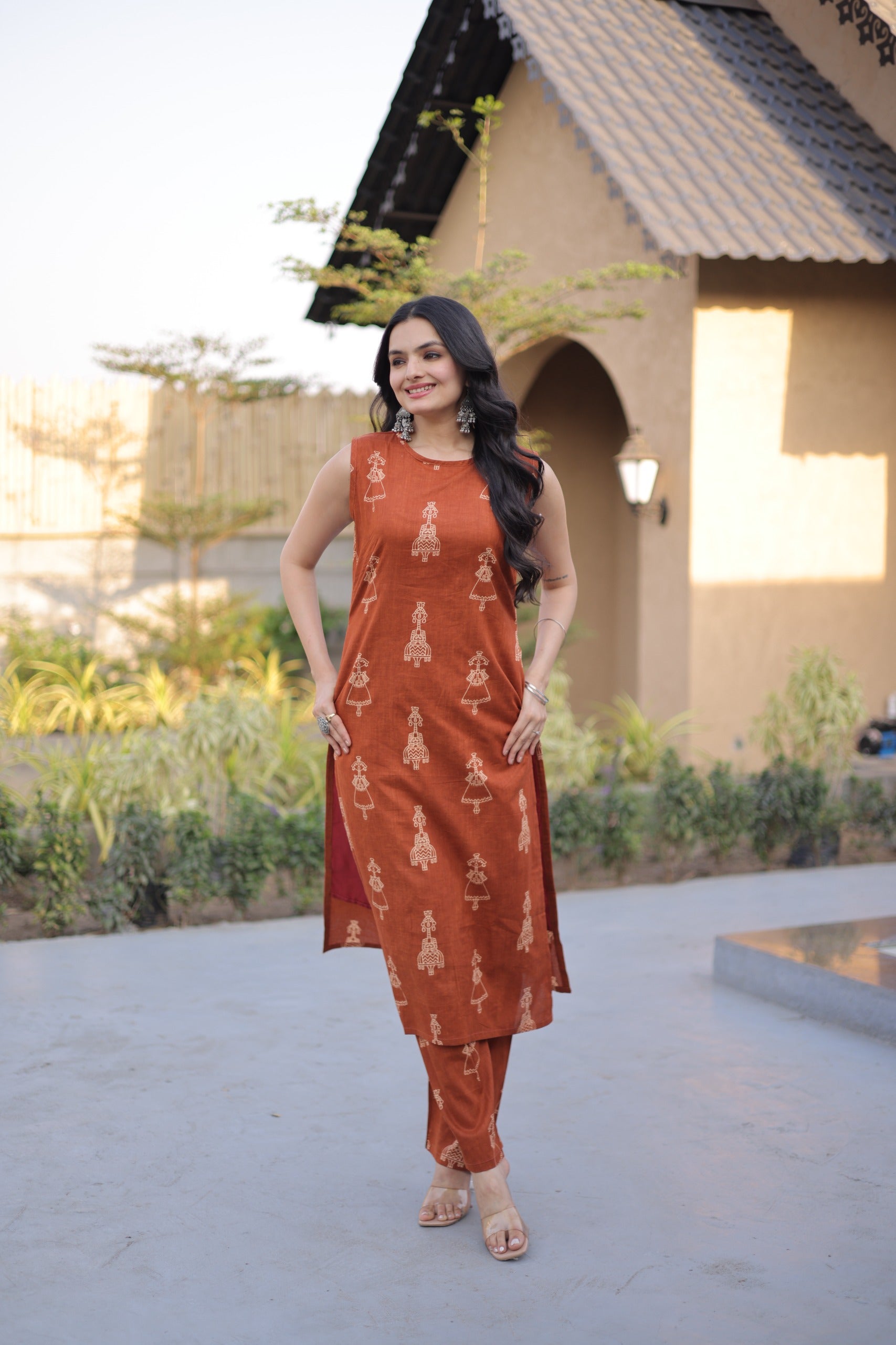 Modern Ethnic Wear Kurta set Set for Girls