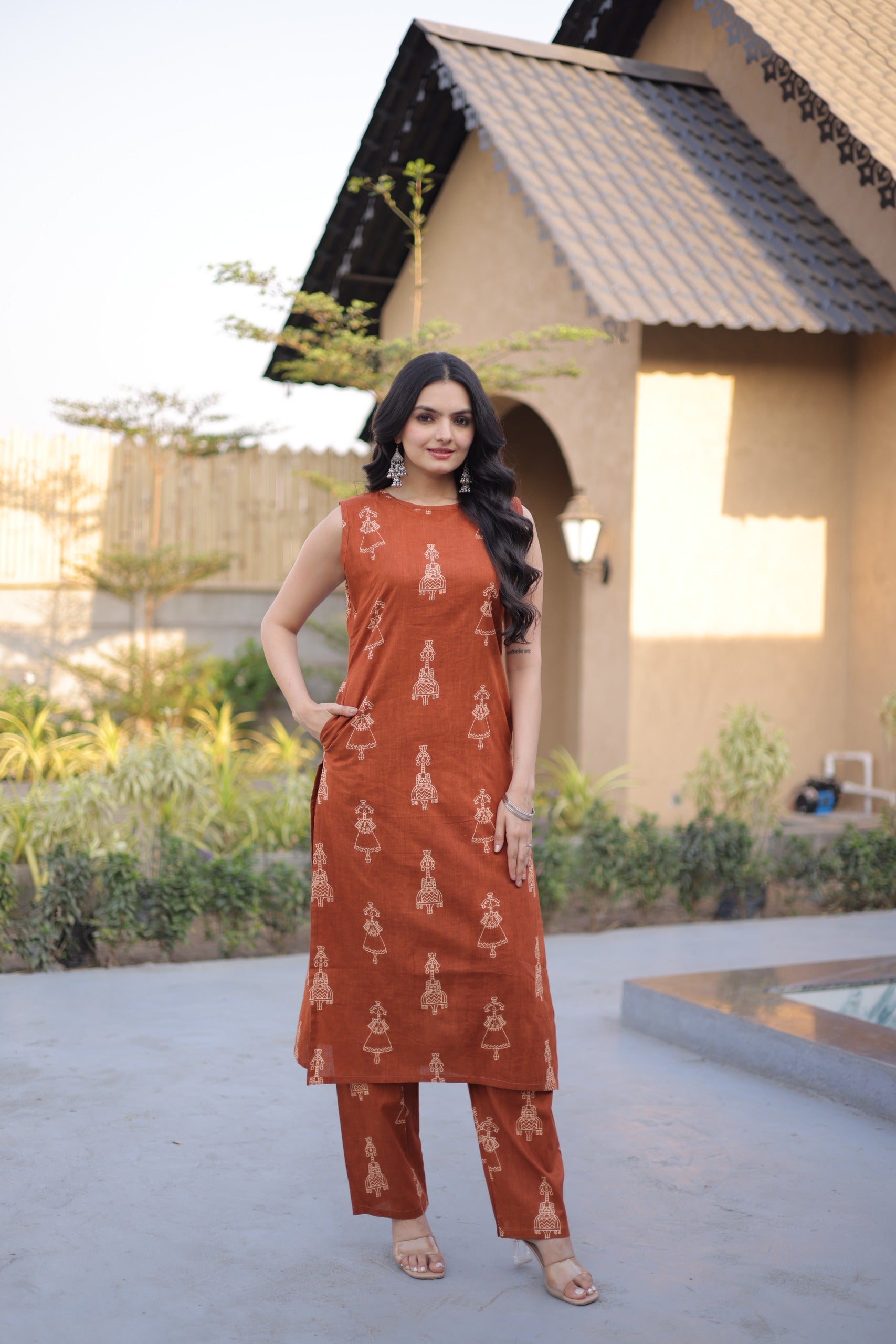 Modern Ethnic Wear Kurta set Set for Girls
