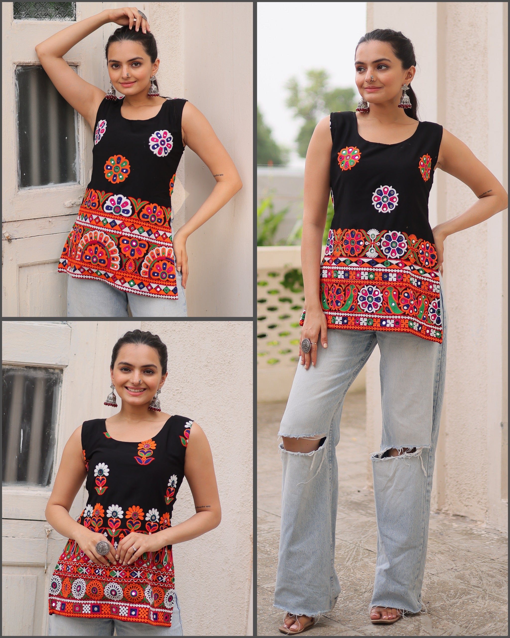 Georgette Kutchi Gamthi Work