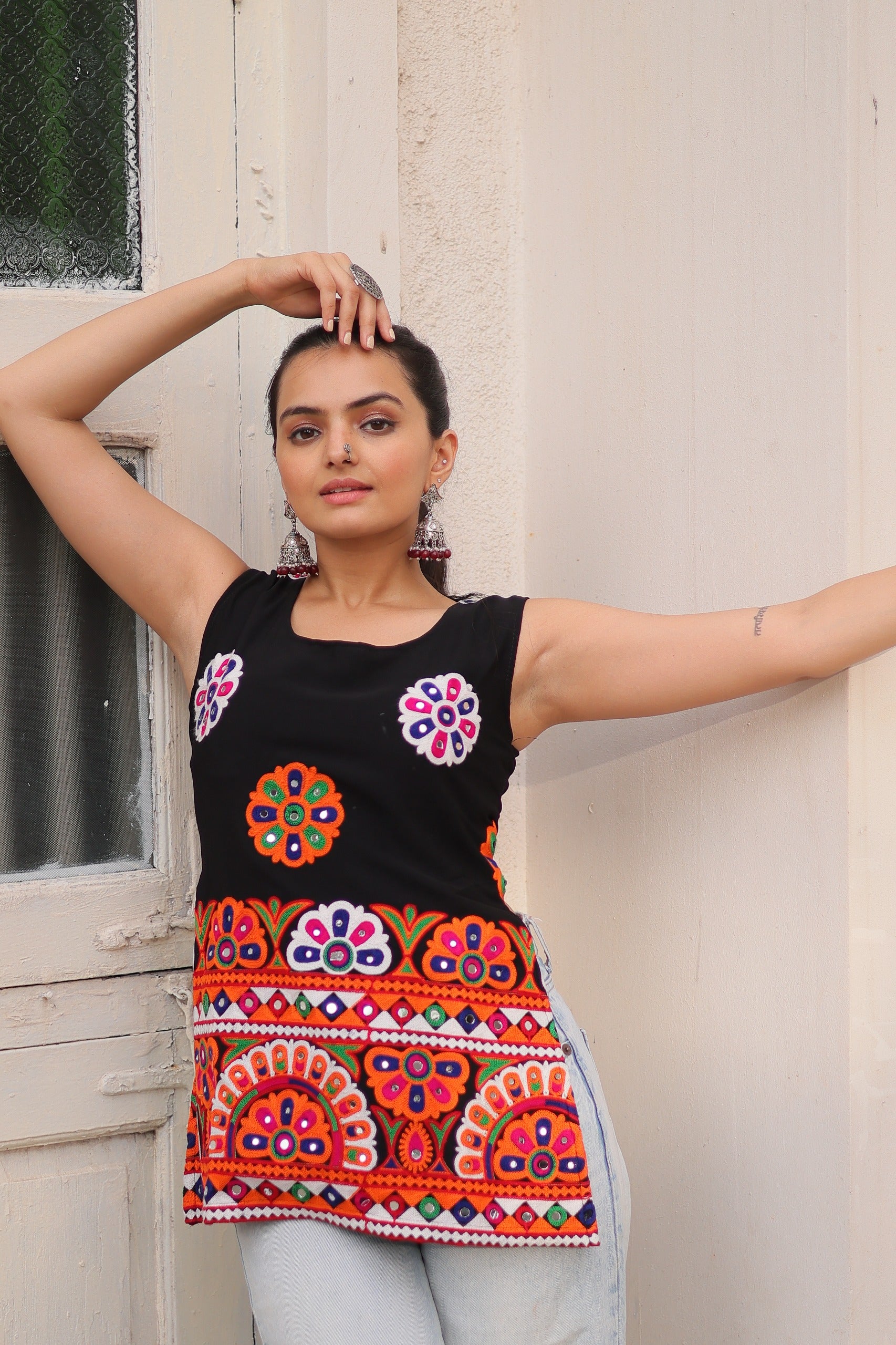 Georgette Kutchi Gamthi Work