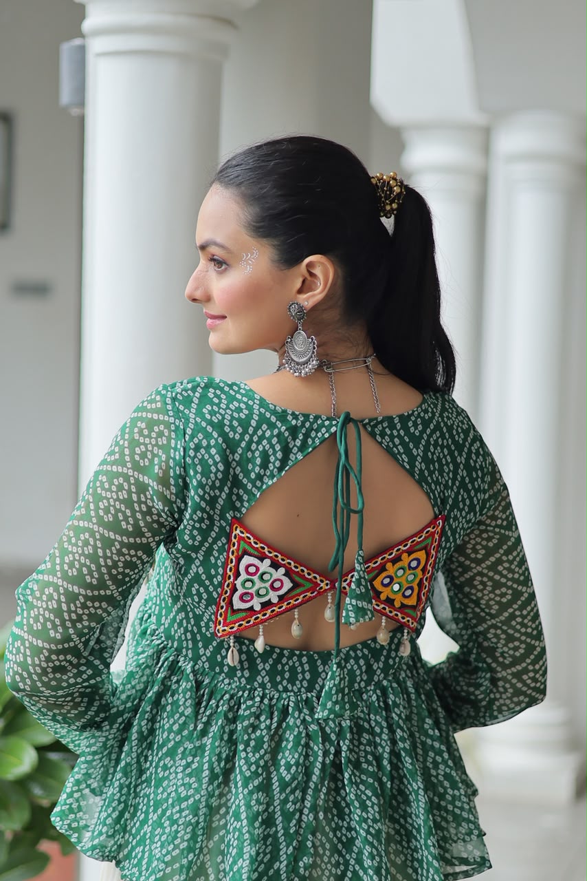 Kutchi Gamthi Patchwork & Bandhani Print work
