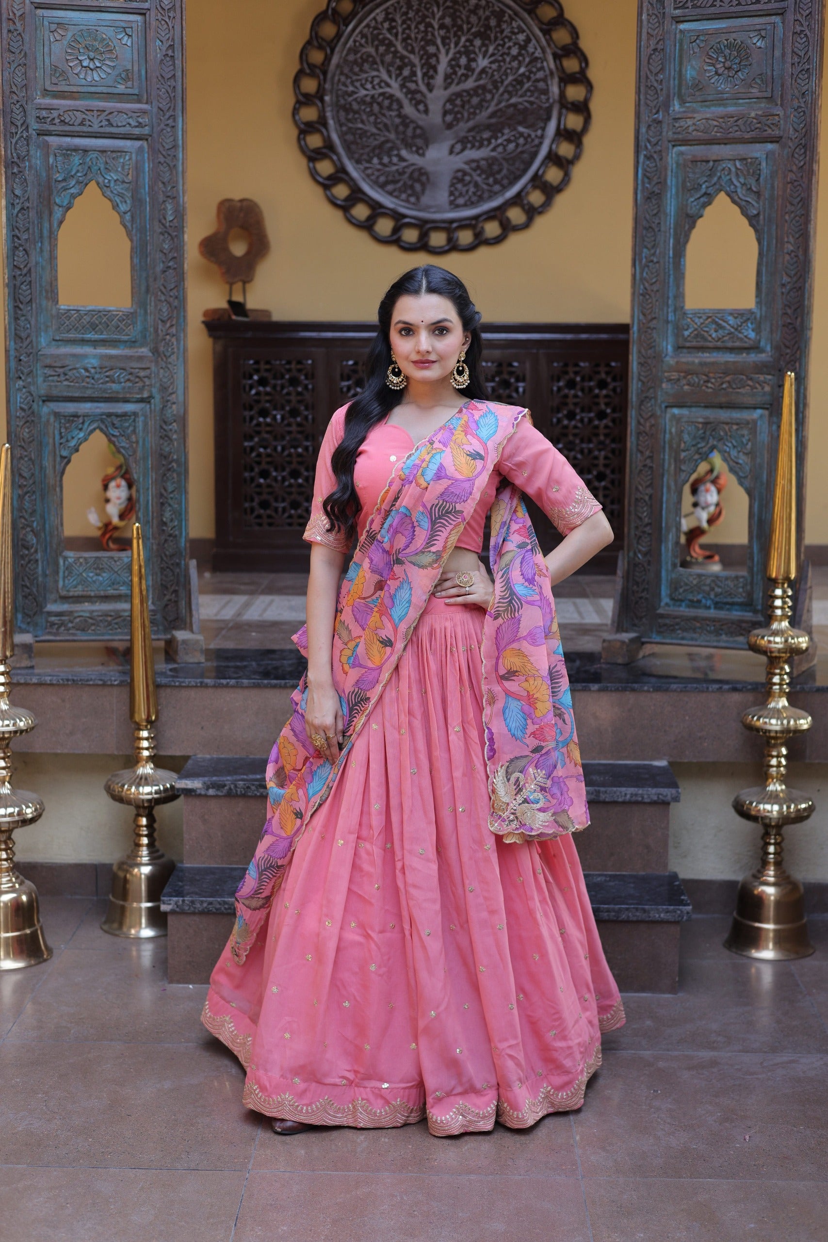 Lehenga Choli Cosmos silk