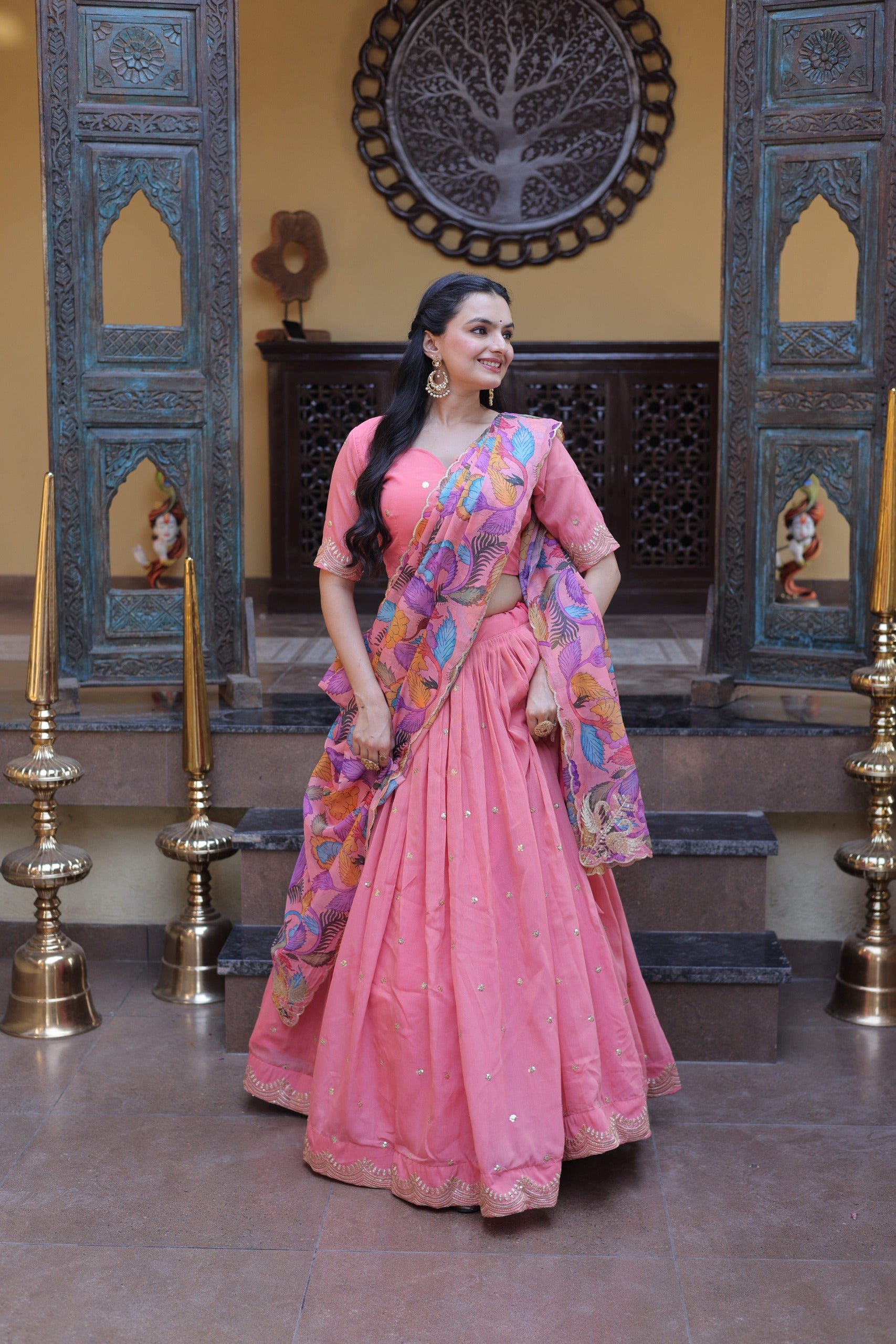 Lehenga Choli Cosmos silk