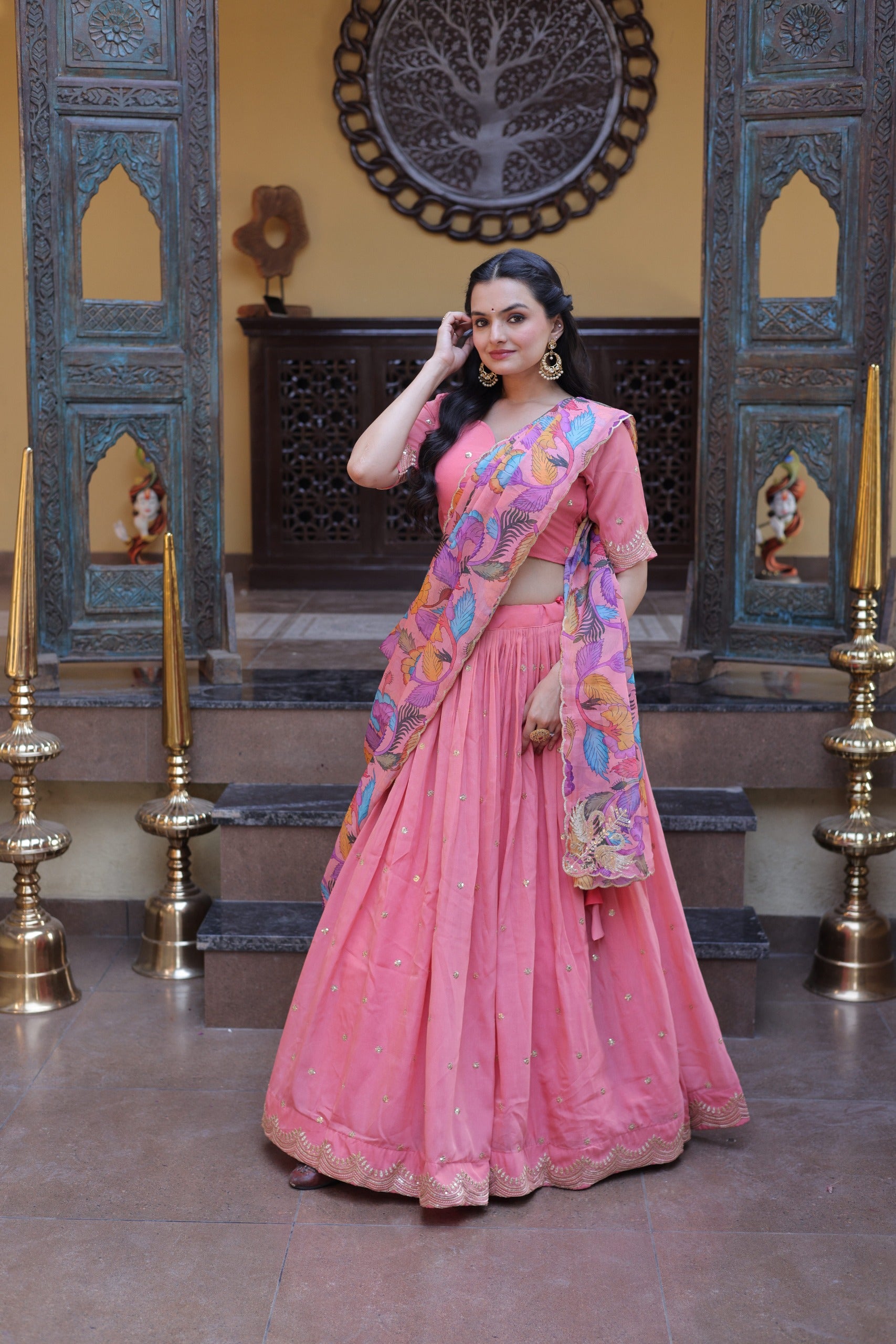 Lehenga Choli Cosmos silk