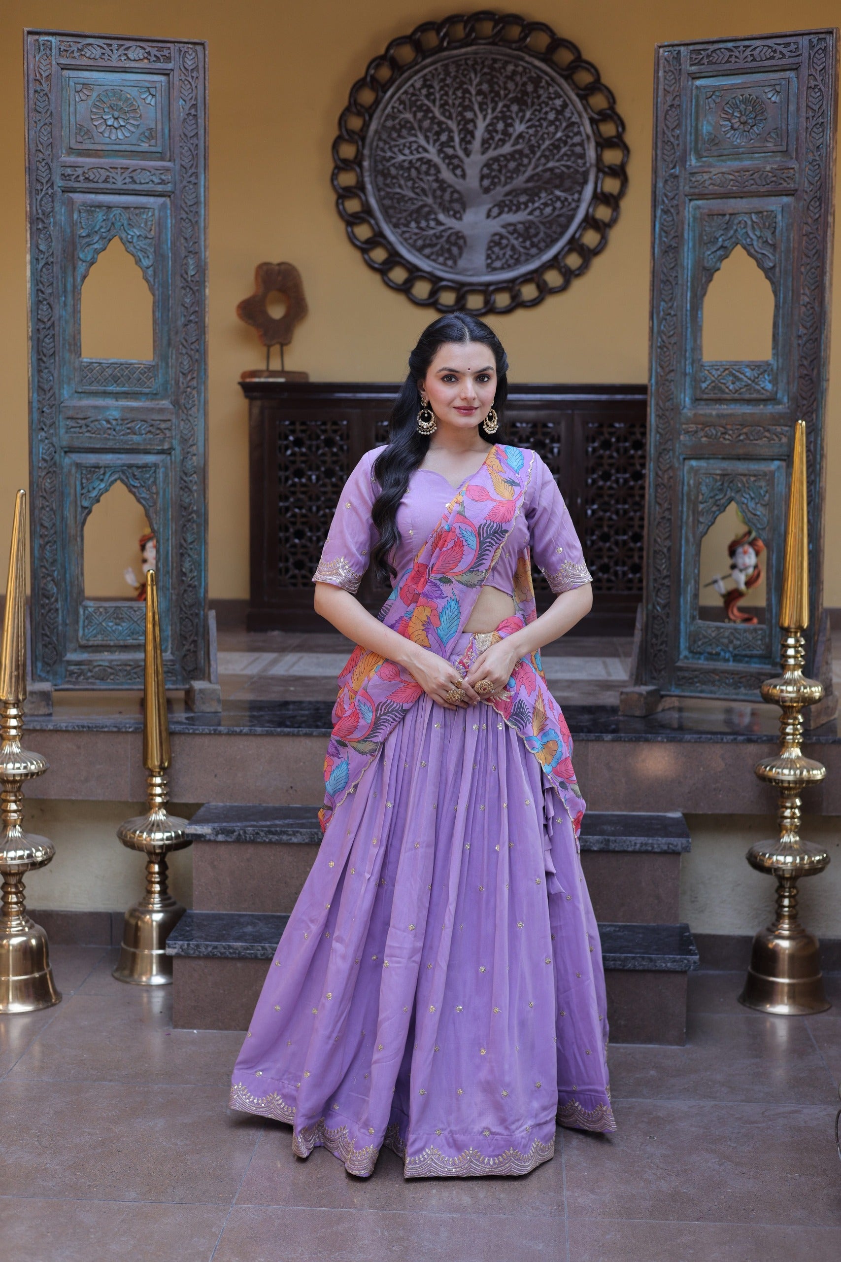 Lehenga Choli Cosmos silk