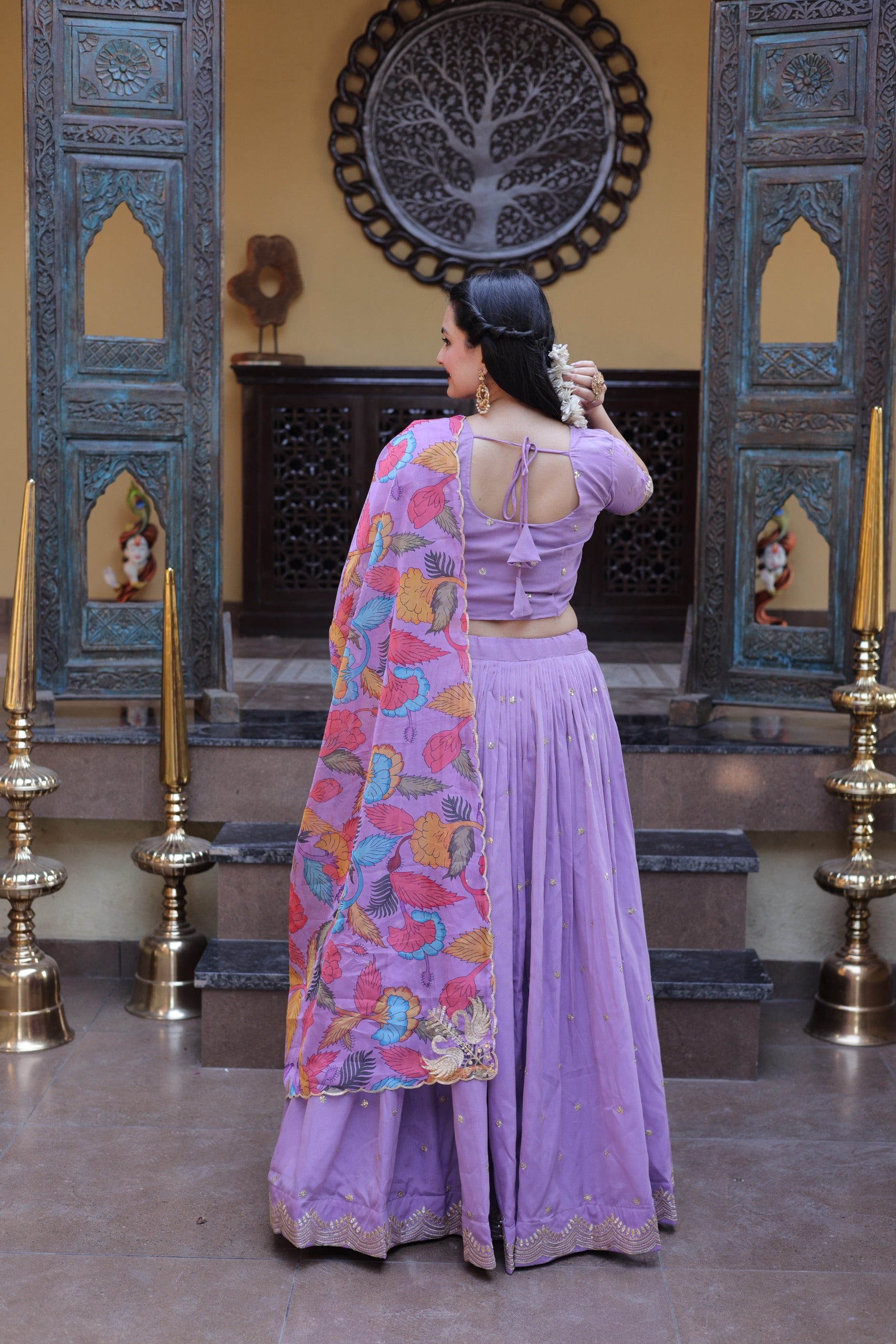 Lehenga Choli Cosmos silk
