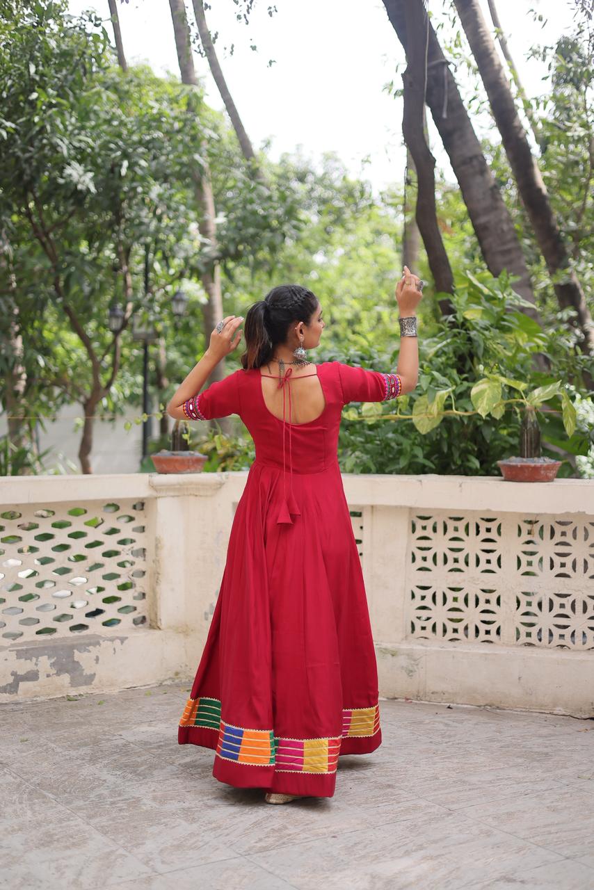 Navratri Special Gown With multicolor