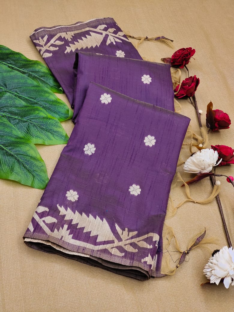 Glory - Grape Luxe – Raw Silk Elegance