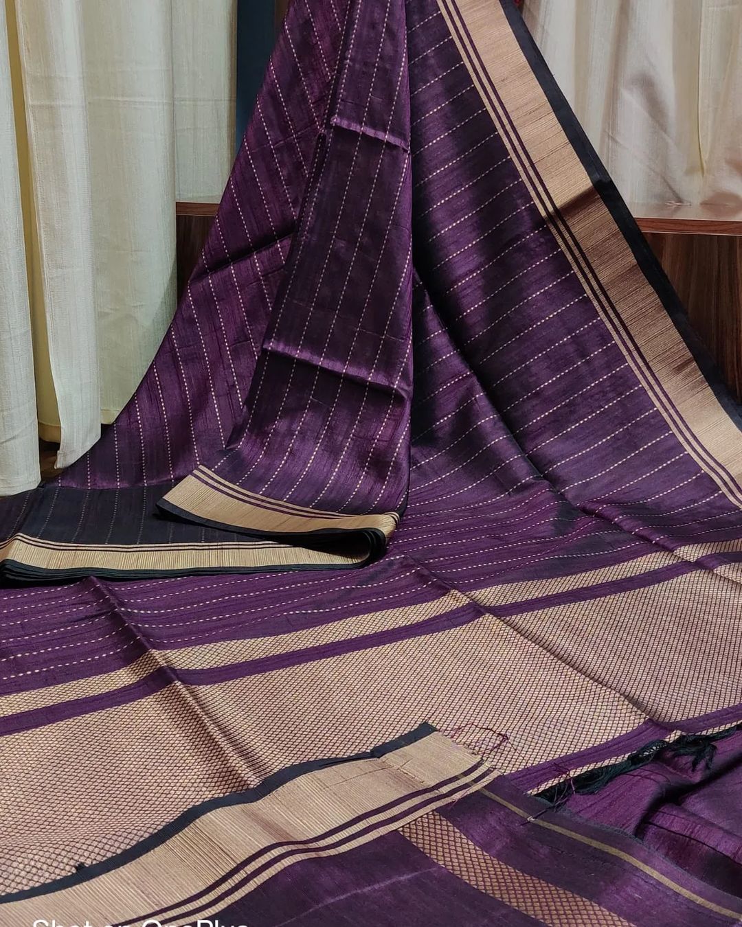 Shikha -Luxurious Silk saree Stripe Saree