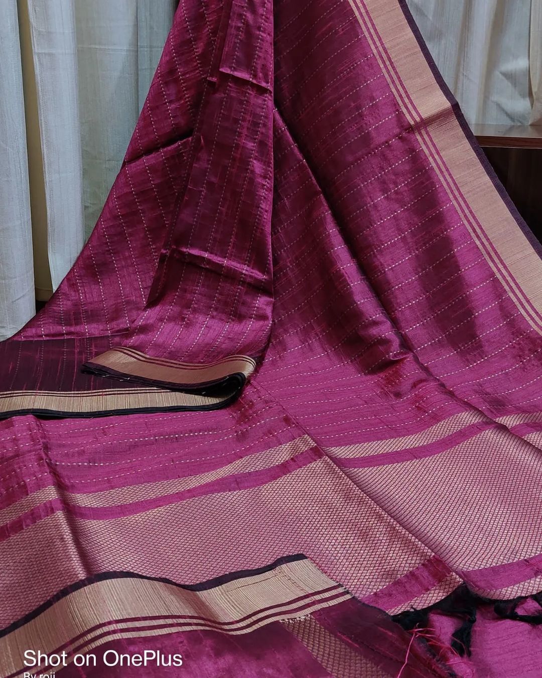 Shikha -Luxurious Silk saree Stripe Saree