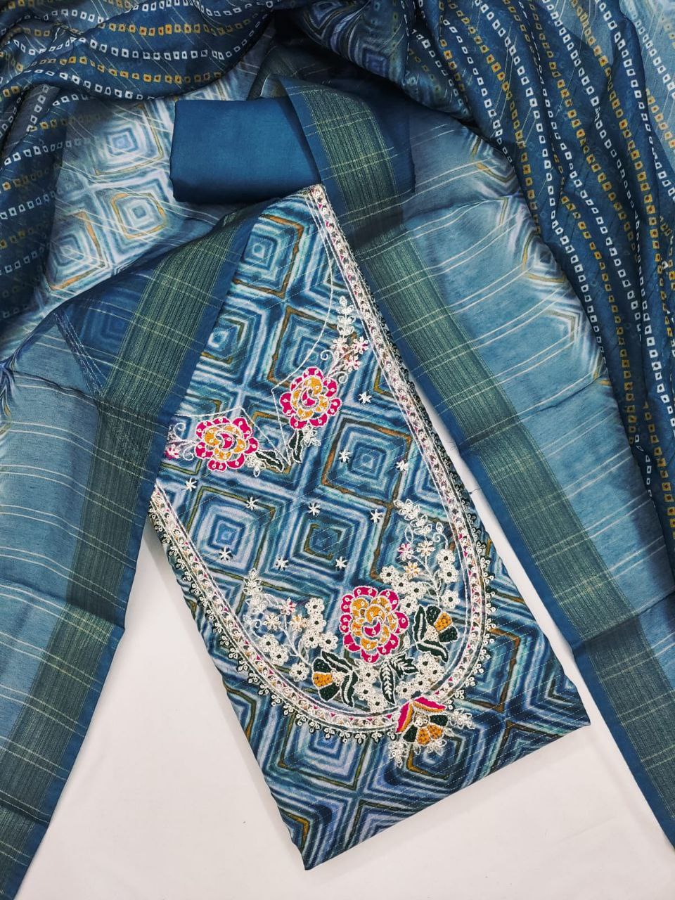 Checks - Exclusive Dress Material Suit  For Women