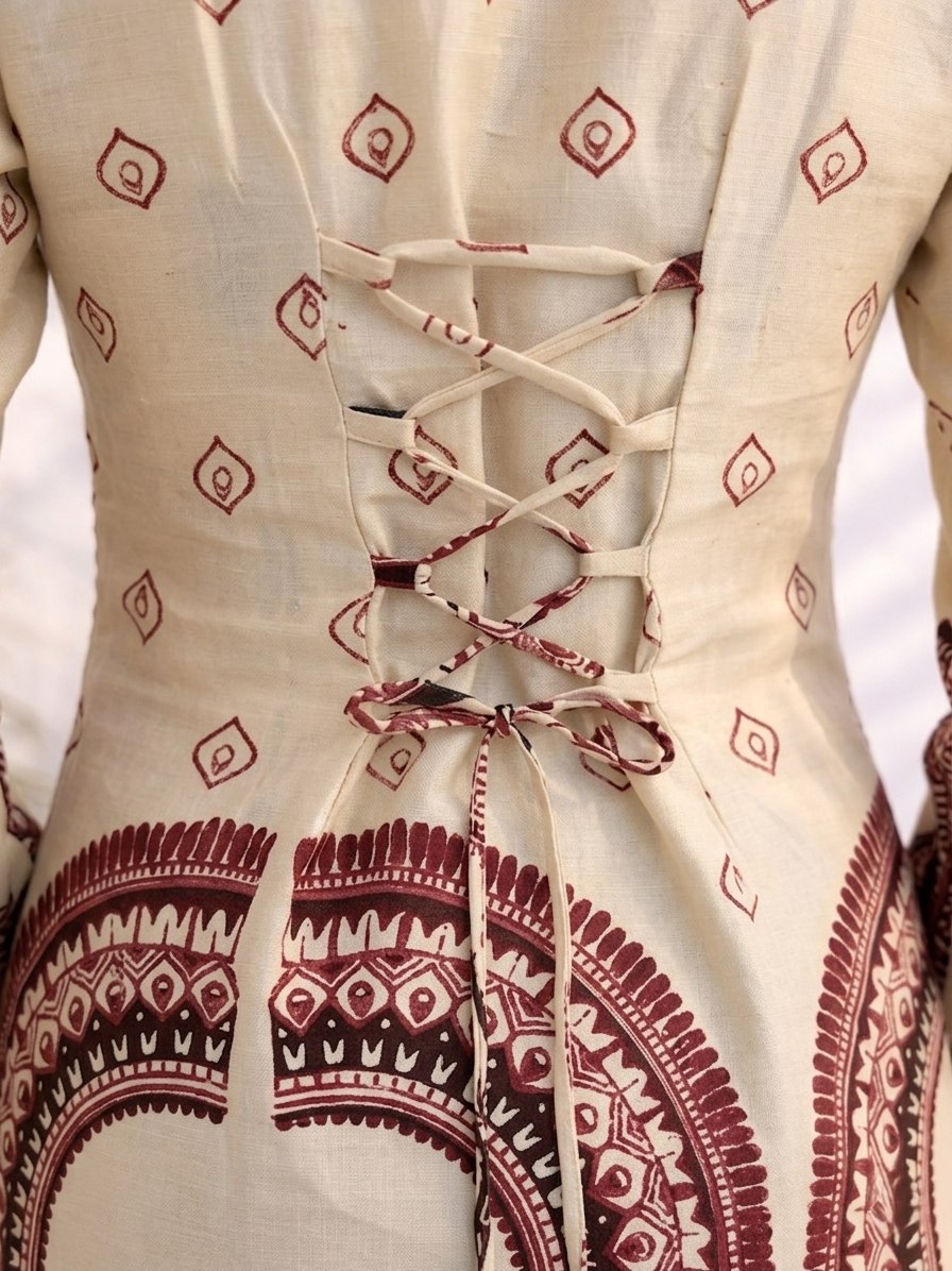 Women's Off-White Cotton Kalamkari Printed Tunic