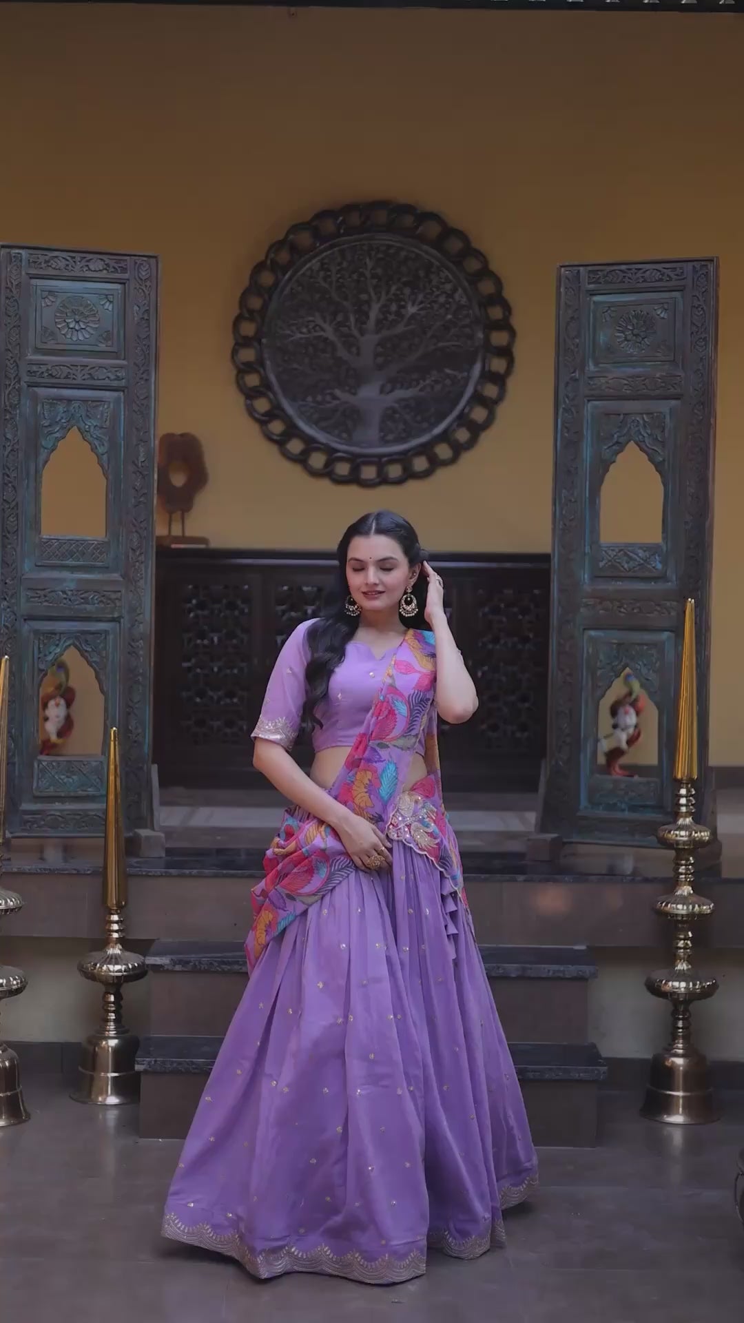 Lehenga Choli Cosmos silk